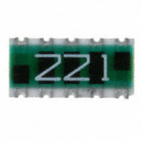 CTS Resistor Products - 745C101221JP - RES ARRAY 8 RES 220 OHM 2512