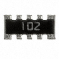 CTS Resistor Products - 746X101102JP - RES ARRAY 8 RES 1K OHM 1206