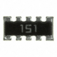 CTS Resistor Products - 746X101151J - RES ARRAY 8 RES 150 OHM 1206