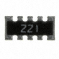 CTS Resistor Products - 746X101221J - RES ARRAY 8 RES 220 OHM 1206