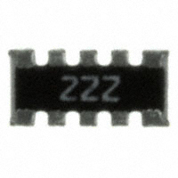 CTS Resistor Products - 746X101222J - RES ARRAY 8 RES 2.2K OHM 1206