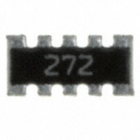 CTS Resistor Products - 746X101272J - RES ARRAY 8 RES 2.7K OHM 1206