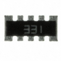 CTS Resistor Products - 746X101331J - RES ARRAY 8 RES 330 OHM 1206