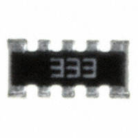 CTS Resistor Products - 746X101333JP - RES ARRAY 8 RES 33K OHM 1206