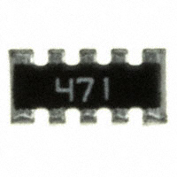 CTS Resistor Products - 746X101471J - RES ARRAY 8 RES 470 OHM 1206