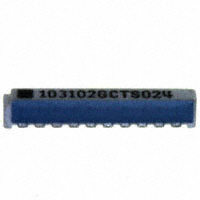 CTS Resistor Products - 752103102G - RES ARRAY 5 RES 1K OHM 10SRT