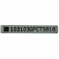 CTS Resistor Products - 752103103GP - RES ARRAY 5 RES 10K OHM 10SRT