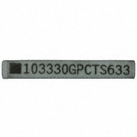 CTS Resistor Products - 752103330GP - RES ARRAY 5 RES 33 OHM 10SRT
