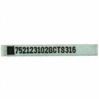 CTS Resistor Products - 752123102G - RES ARRAY 6 RES 1K OHM 12SRT