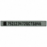 CTS Resistor Products - 752123472G - RES ARRAY 6 RES 4.7K OHM 12SRT