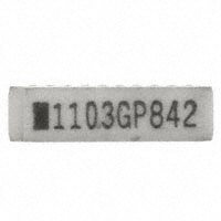 CTS Resistor Products - 753101103GPTR7 - RES ARRAY 9 RES 10K OHM 10SRT