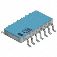 CTS Resistor Products - 767141202GPTR13 - RES ARRAY 13 RES 2K OHM 14SOIC