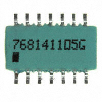 CTS Resistor Products - 768141105G - RES ARRAY 13 RES 1M OHM 14SOIC