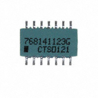 CTS Resistor Products - 768141123G - RES ARRAY 13 RES 12K OHM 14SOIC