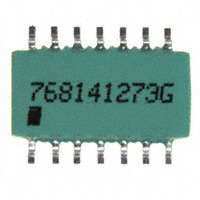 CTS Resistor Products - 768141273G - RES ARRAY 13 RES 27K OHM 14SOIC