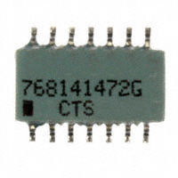 CTS Resistor Products - 768141472G - RES ARRAY 13 RES 4.7K OHM 14SOIC