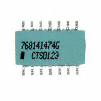 CTS Resistor Products - 768141474G - RES ARRAY 13 RES 470K OHM 14SOIC