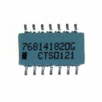 CTS Resistor Products - 768141820G - RES ARRAY 13 RES 82 OHM 14SOIC