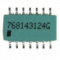 CTS Resistor Products - 768143124G - RES ARRAY 7 RES 120K OHM 14SOIC