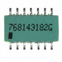 CTS Resistor Products - 768143182G - RES ARRAY 7 RES 1.8K OHM 14SOIC