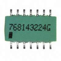 CTS Resistor Products - 768143224G - RES ARRAY 7 RES 220K OHM 14SOIC