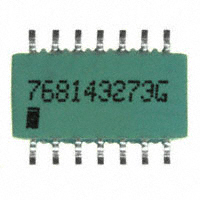 CTS Resistor Products - 768143273G - RES ARRAY 7 RES 27K OHM 14SOIC