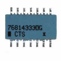CTS Resistor Products - 768143330G - RES ARRAY 7 RES 33 OHM 14SOIC