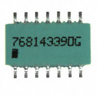 CTS Resistor Products - 768143390G - RES ARRAY 7 RES 39 OHM 14SOIC
