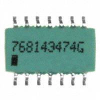 CTS Resistor Products - 768143474G - RES ARRAY 7 RES 470K OHM 14SOIC