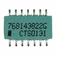 CTS Resistor Products - 768143822G - RES ARRAY 7 RES 8.2K OHM 14SOIC