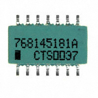 CTS Resistor Products - 768145181A - RES NTWRK 24 RES MULT OHM 14SOIC