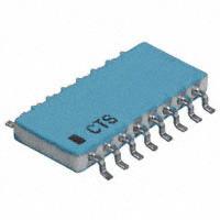 CTS Resistor Products - 768161394GPTR13 - RES ARRAY 15 RES 390K OHM 16SOIC