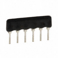 CTS Resistor Products - 77061220 - RES ARRAY 5 RES 22 OHM 6SIP
