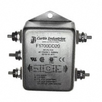 Curtis Industries - F1700DD20 - LINE FILTER 250VAC 20A CHASS MNT