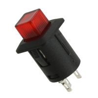 CW Industries - GPB554DL05BR - SWITCH PUSHBUTTON SPST 6A 14V