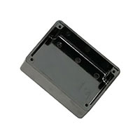 Davies Molding, LLC - 0210-A - BOX PLASTIC BLACK 3.51"LX2.51"W