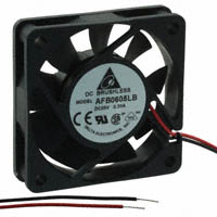 Delta Electronics - AFB0605LB - FAN AXIAL 60X15MM BALL 5VDC WIRE