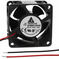 Delta Electronics - AFB0612HHE-T500 - FAN AXIAL 60X38MM 12VDC WIRE