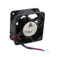 Delta Electronics - AFB0624HH-AR00 - FAN AXIAL 60X25.4MM 24VDC WIRE