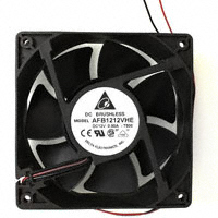Delta Electronics - AFB1212VHE-T500 - FAN AXIAL 120X38MM 12VDC WIRE