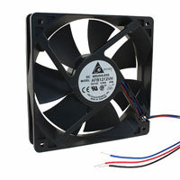 Delta Electronics - AFB1212VH-F00 - FAN AXIAL 120X25.4MM 12VDC WIRE