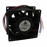 Delta Electronics - FFB0812GHE-F00 - FAN AXIAL 80X38MM 12VDC WIRE