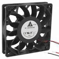 Delta Electronics - FFB1224EH - FAN AXIAL 120X25.4MM 24VDC WIRE
