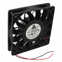 Delta Electronics - FFB1224HH-T500 - FAN AXIAL 120X25.4MM 24VDC WIRE