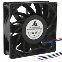 Delta Electronics - FFB1224VHE-BR00 - FAN AXIAL 120X38MM 24VDC WIRE
