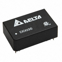 Delta Electronics - DD03S1212A - DC/DC CONVERTER 12V 250MA 3W