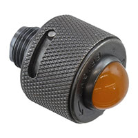 Dialight - 1610113203 - PMI CAP CONVEX YLW 15/32 FROSTED
