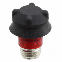 Dialight - 2710111 - PMI CONVEX CAP 15/32 RED FROSTED