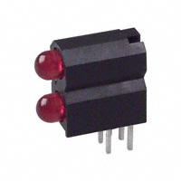 Dialight - 5530111300F - LED 2HI 3MM DIFF RED PC MNT