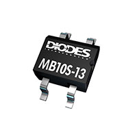 Diodes Incorporated - MB10S-13 - BRIDGE RECT 1PH 1KV 800MA MBS